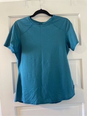 REI Women's Short-Sleeve Performance Tee in Teal Blue